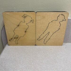 Boy & Girl #2 Ellison Educational Equip Accucut Wood Dies 6"x5" Arts Crafts